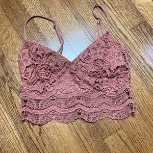 Kendall & Kylie Lace Crop Top